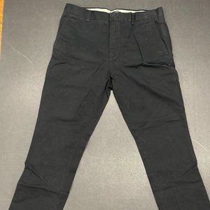 Mens Banana Republic Fulton Skinny Chinos Black 33x30